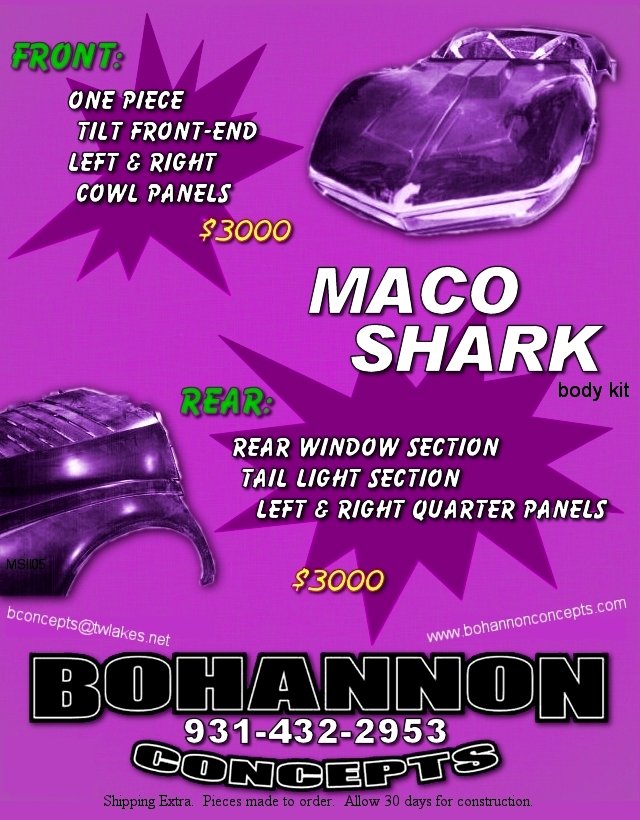 A Bohannon Concepts advertisement for the Maco